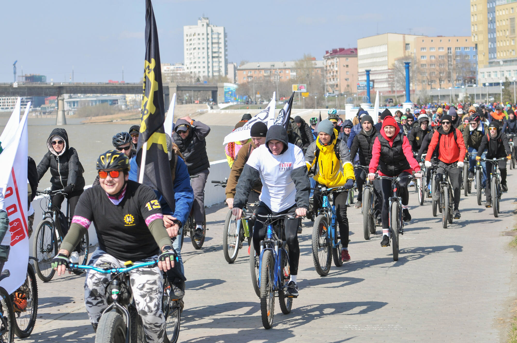 Старт велогонки Tour de Siberia XVI